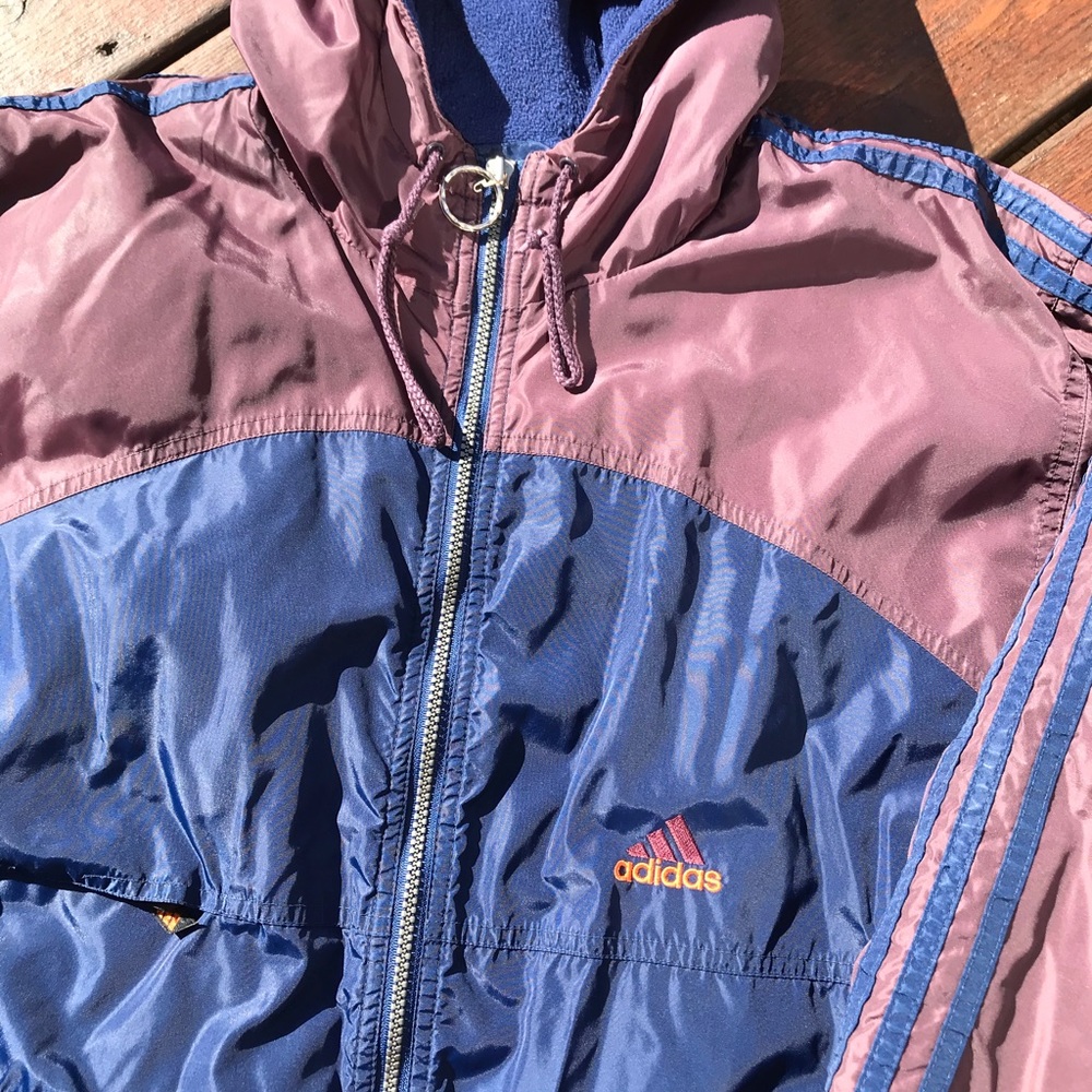 Vintage Adidas Jacket Fleece Lined - Picture 3 of 6